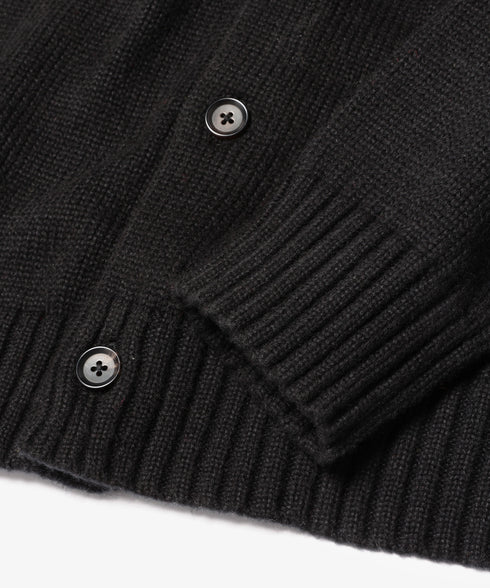 MR.OLIVE/12G POLYESTER KNIT / PLAIN STITCHING CARDIGAN ミスターオリーブ/12ゲージポリエステルニット / カーディガン)